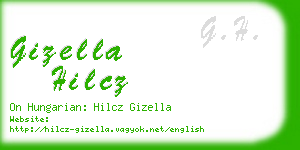 gizella hilcz business card